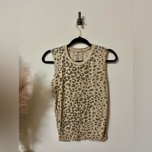 Zoe + Liv Cheetah Print Tank size XS